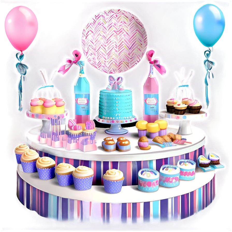 Baby Shower Sweets Table Png Ddh21