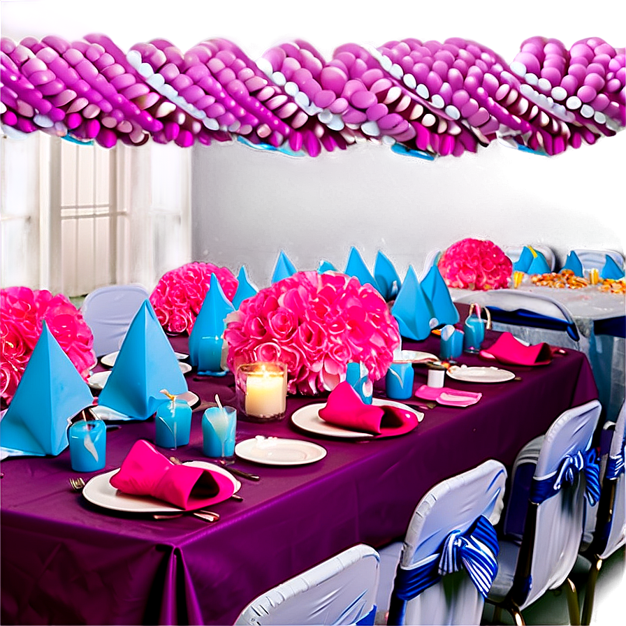 Baby Shower Table Setup PNG cyt PNG with transparent background