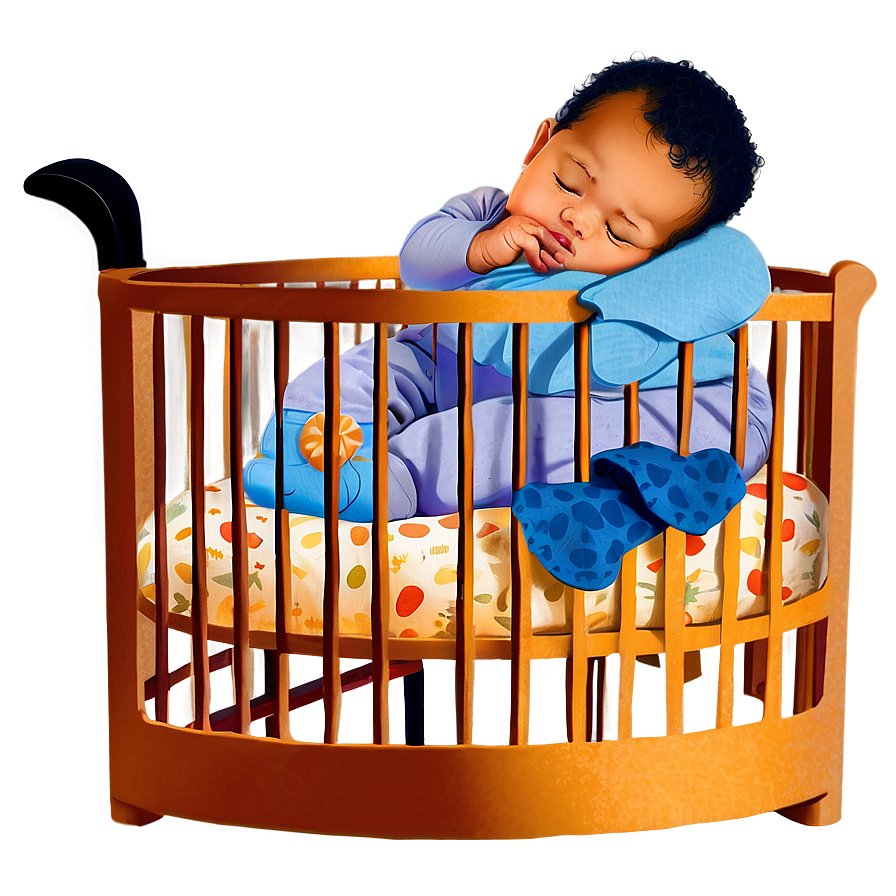 Baby Sleeping In Crib Png 41