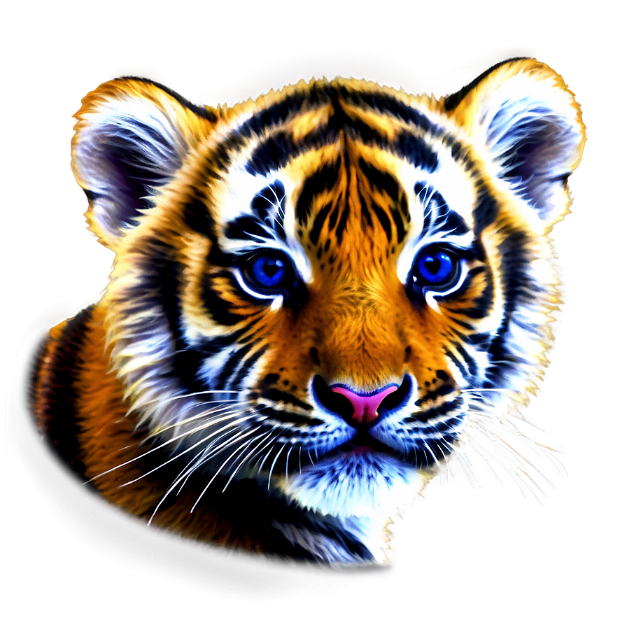 Baby Tiger Cub Face Png Wjr88