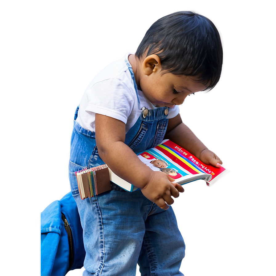 Baby With Book Png 99