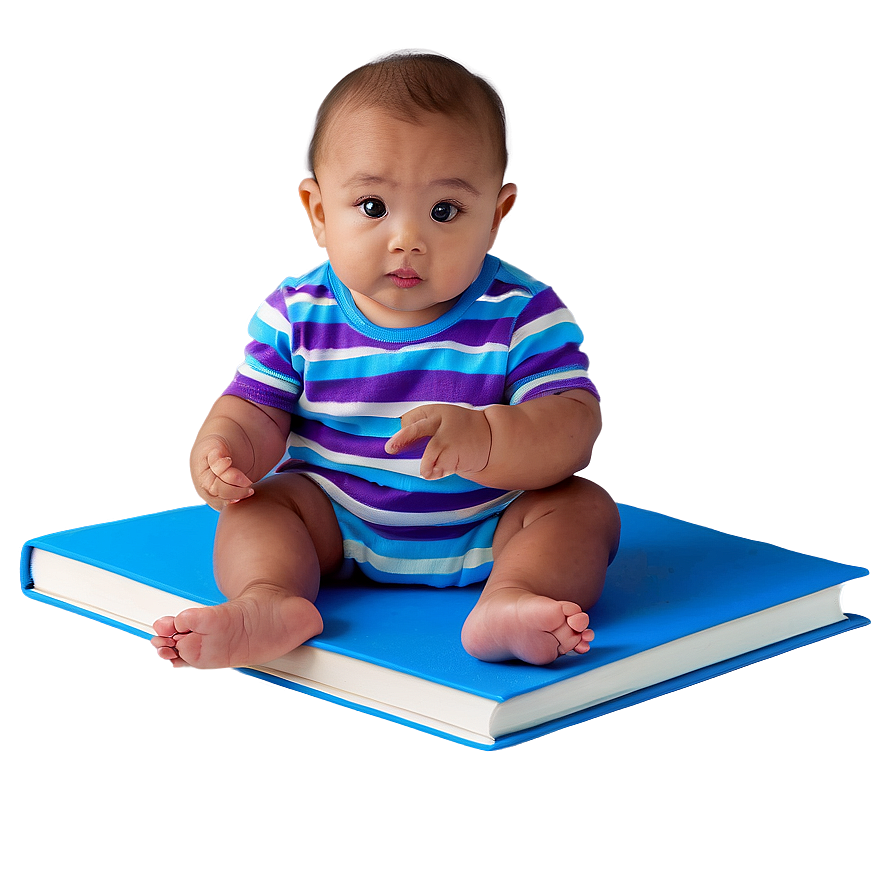 Baby With Book Png Uno