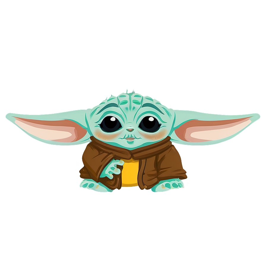 Baby Yoda And Friends Cartoon Png Dti