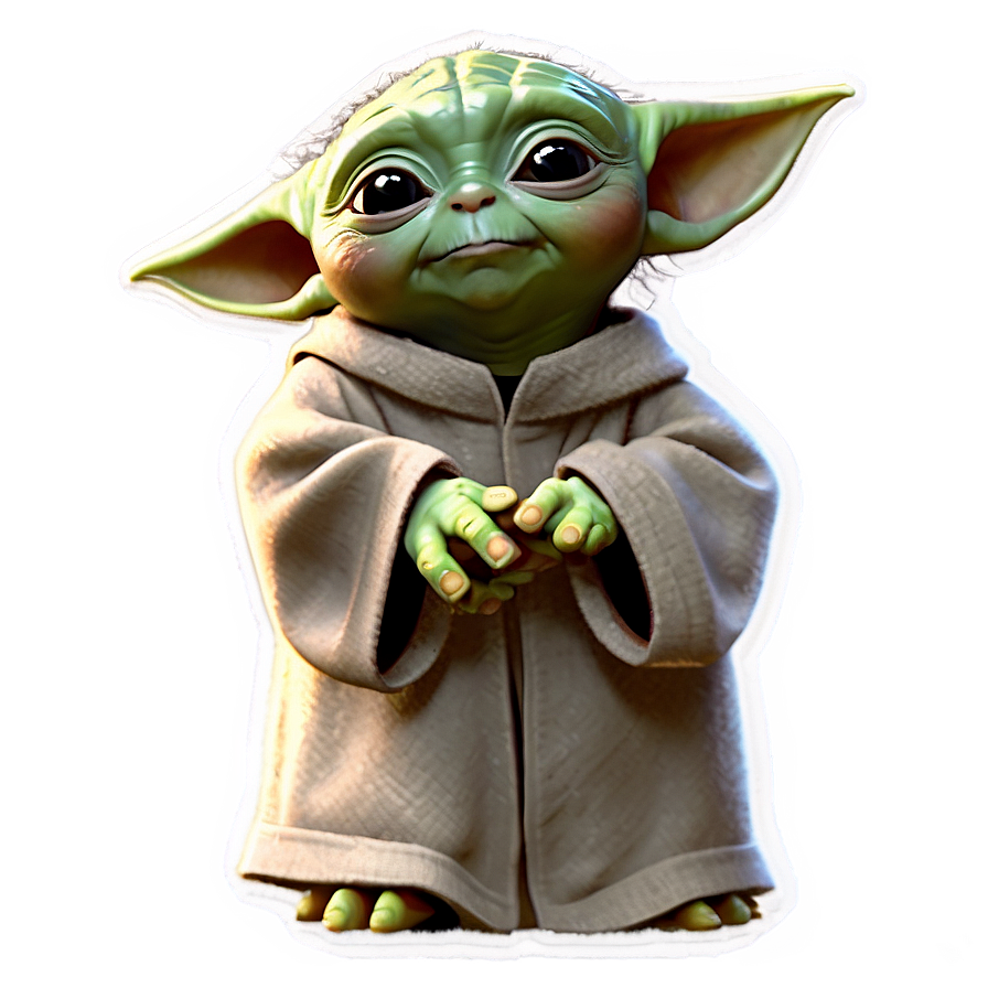 Baby Yoda Animated PNG 05062024 PNG with transparent background