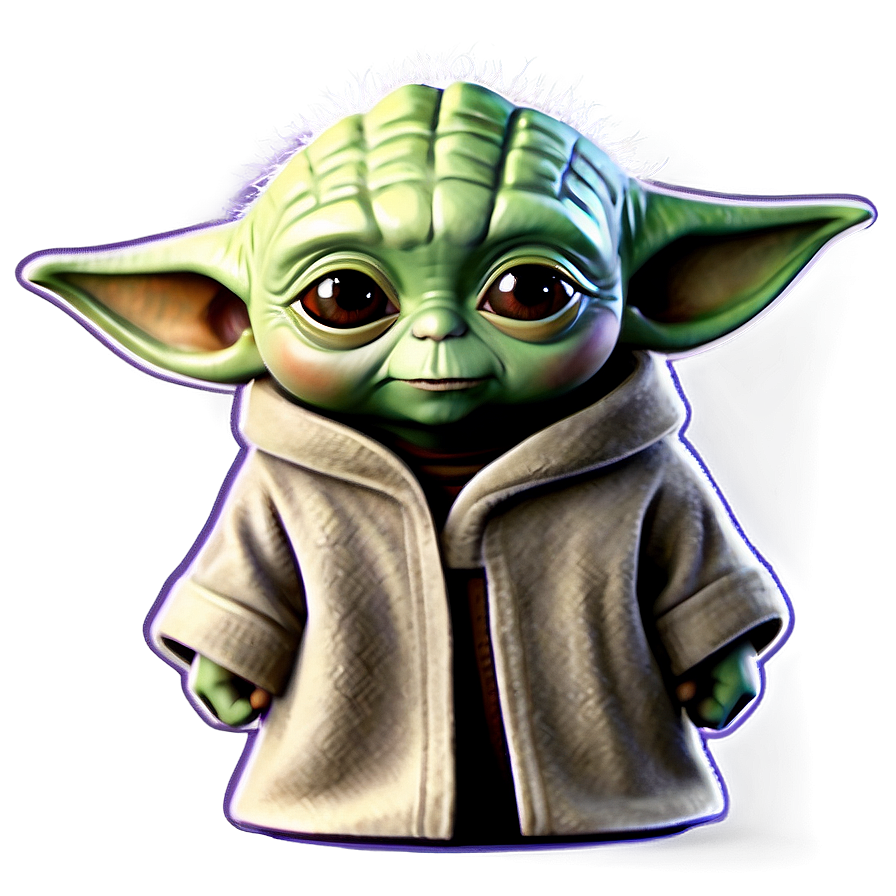 Baby Yoda Cartoon Emoji Png Rcn