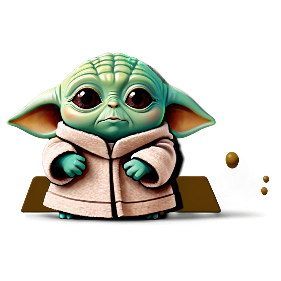 Baby Yoda Cartoon Emoji Png Scl