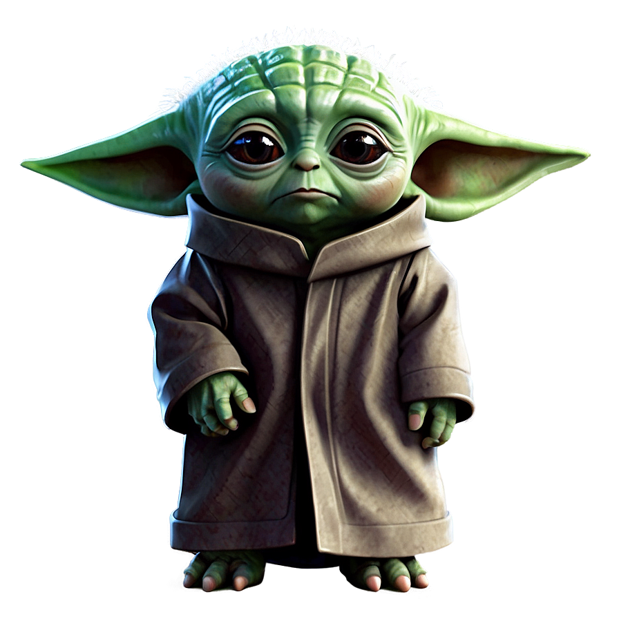 Baby Yoda Cartoon Fan Art Png 06252024