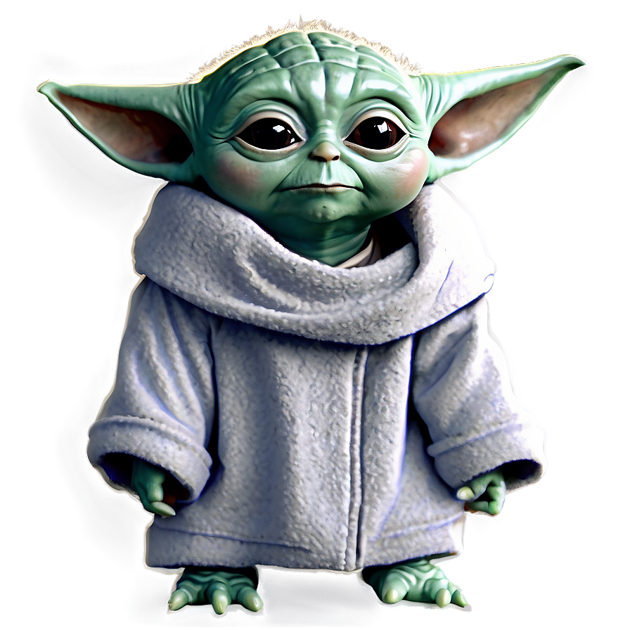 Baby Yoda Eyes Closed PNG 38 PNG with transparent background