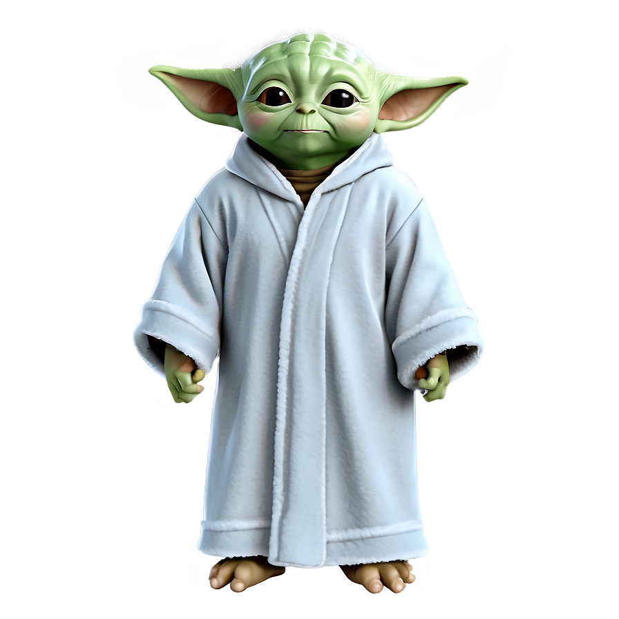 Baby Yoda In Robe Png Lwf29