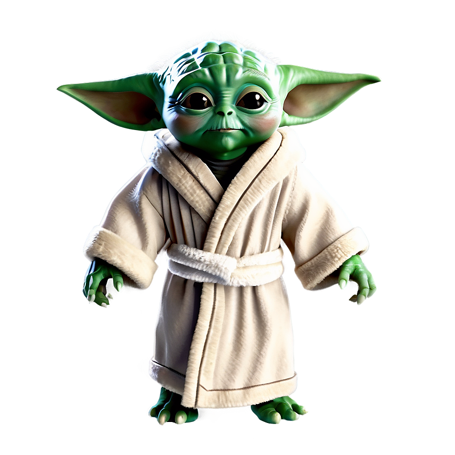 Baby Yoda in Robe PNG xke52 PNG with transparent background