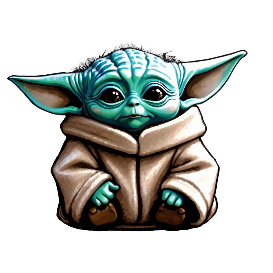 Baby Yoda Looking Up Png Nuu98