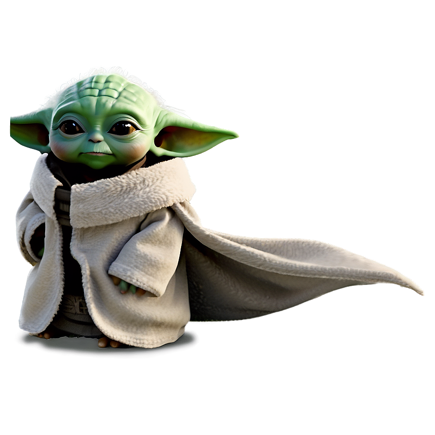 Baby Yoda Simple Cartoon Png 06252024