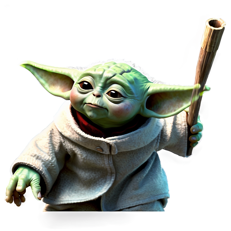 Baby Yoda Space Background PNG 05062024 PNG with transparent background