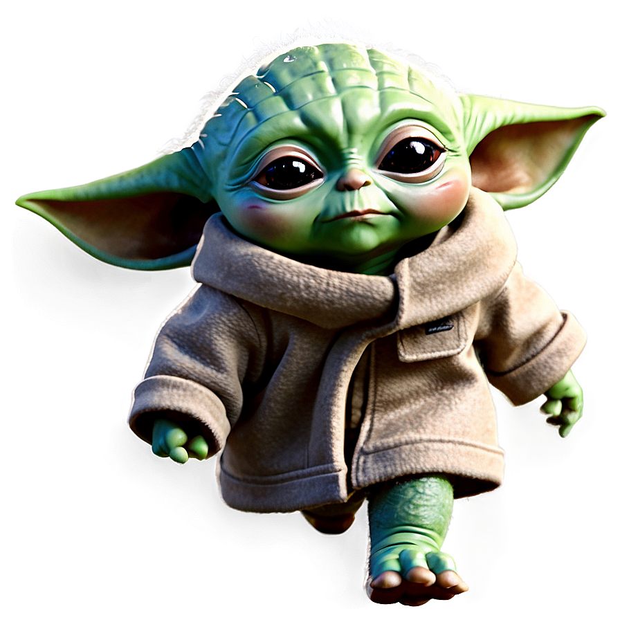 Baby Yoda Walking Png Bve