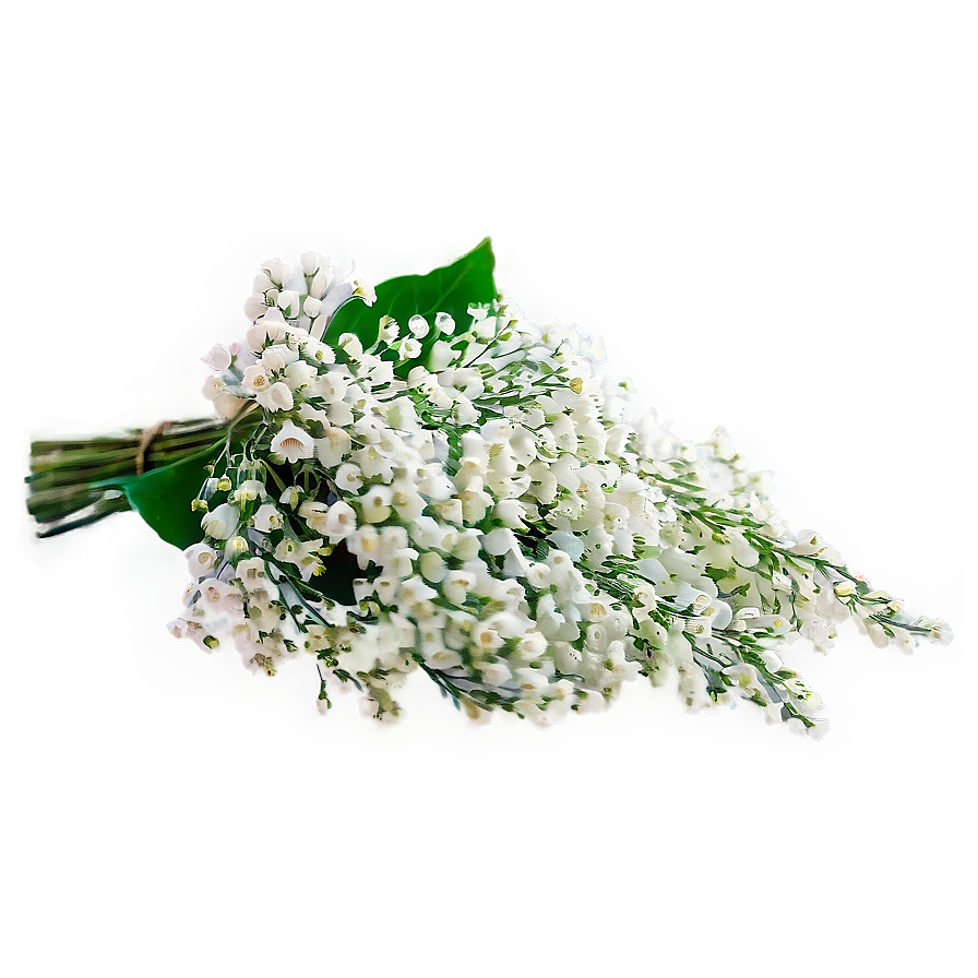 Babys Breath Cascading Bouquet Elegance Png 1