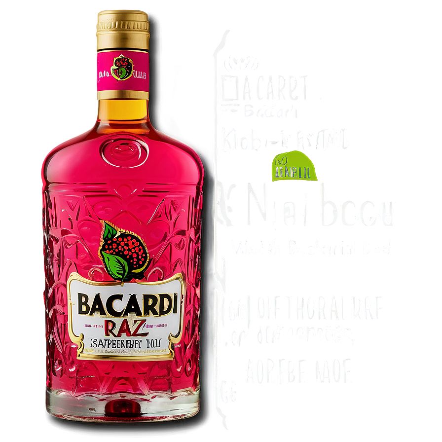 Bacardi Razz Raspberry Rum Png 06282024 Image