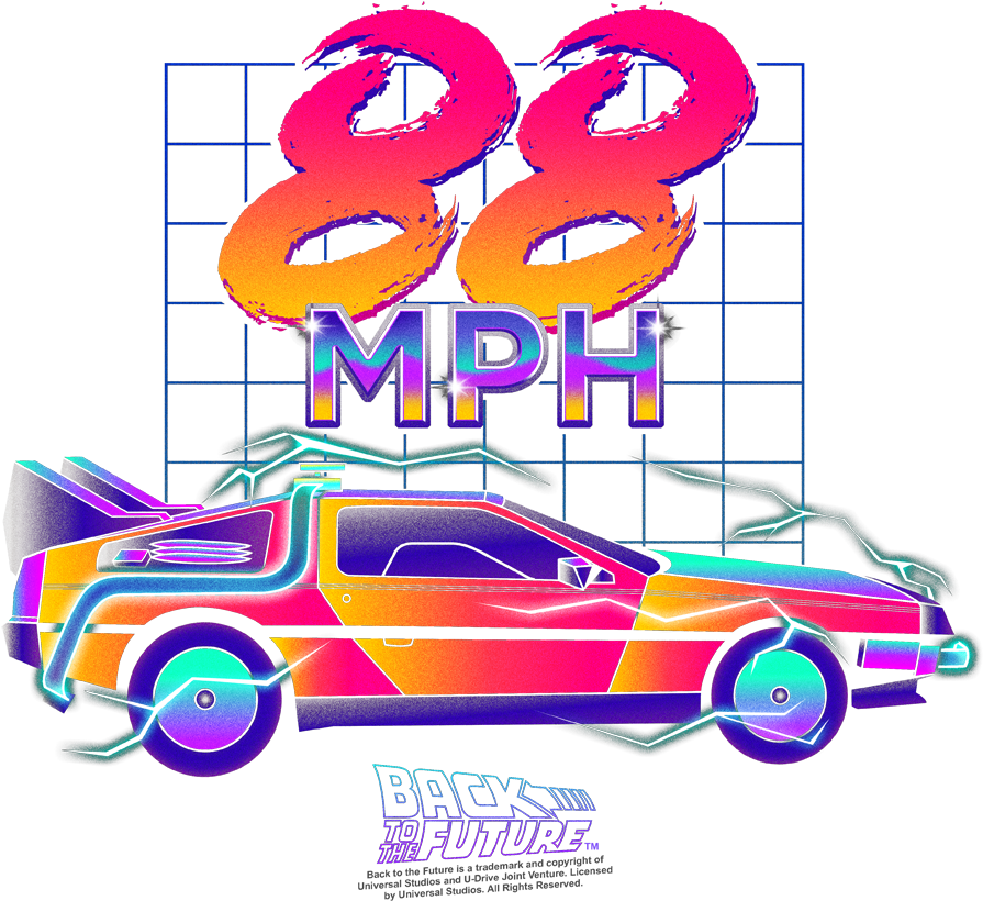 Back To The Future 88 Mph Png, Transparent Png PNG with transparent background