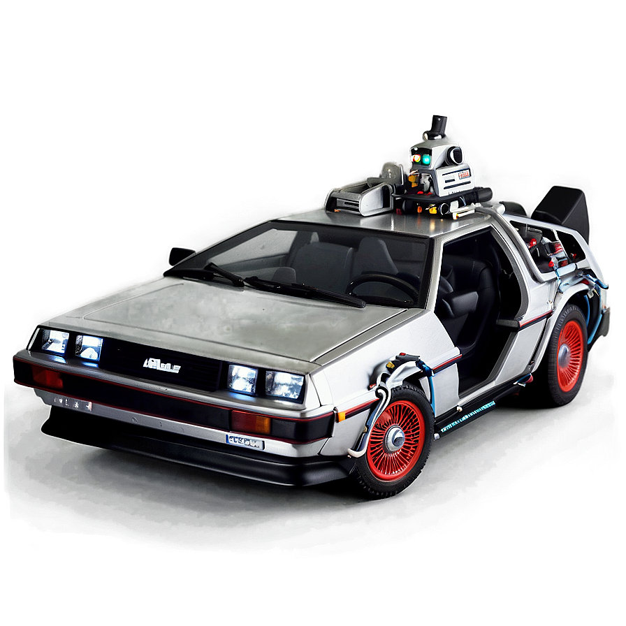 Back To The Future Delorean At Night Png 60