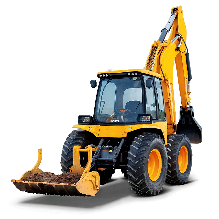 Backhoe Digging Machine Png Svb