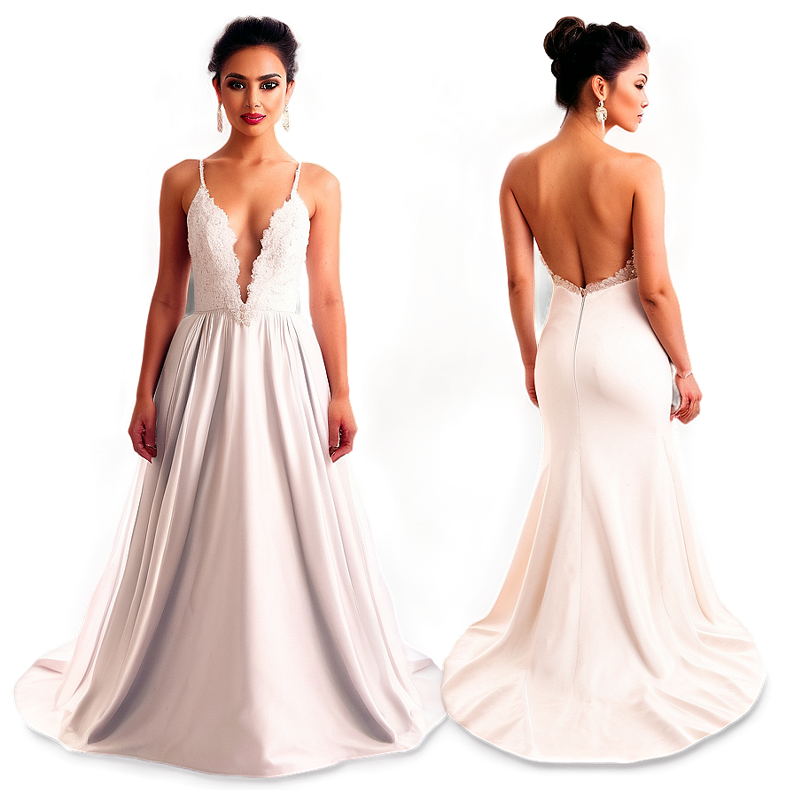 Backless Wedding Gowns Png 94