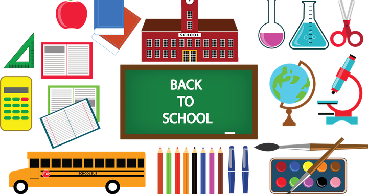 Backto School Suppliesand Accessories PNG with transparent background