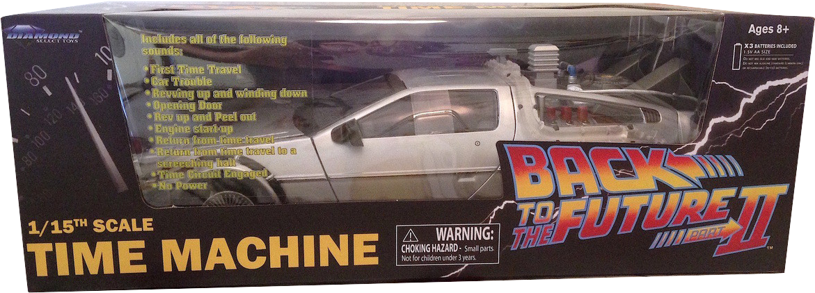 Backtothe Future I I Delorean Time Machine Toy PNG with transparent background