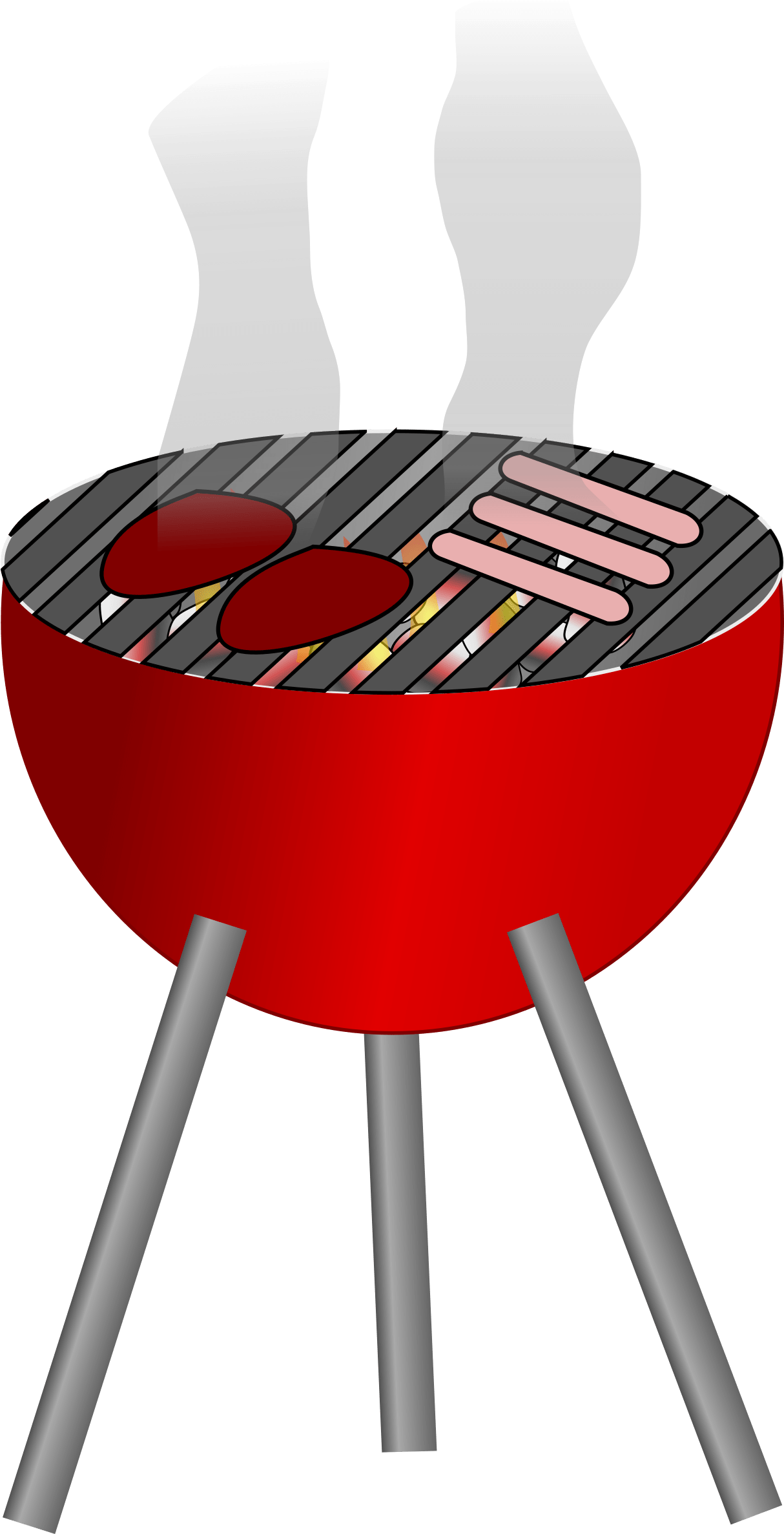 Backyard Barbecue Grill Cartoon