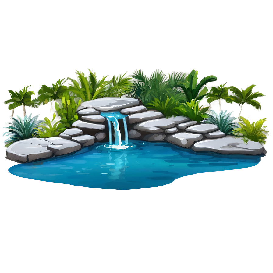 Backyard Natural Pool Png Tdm