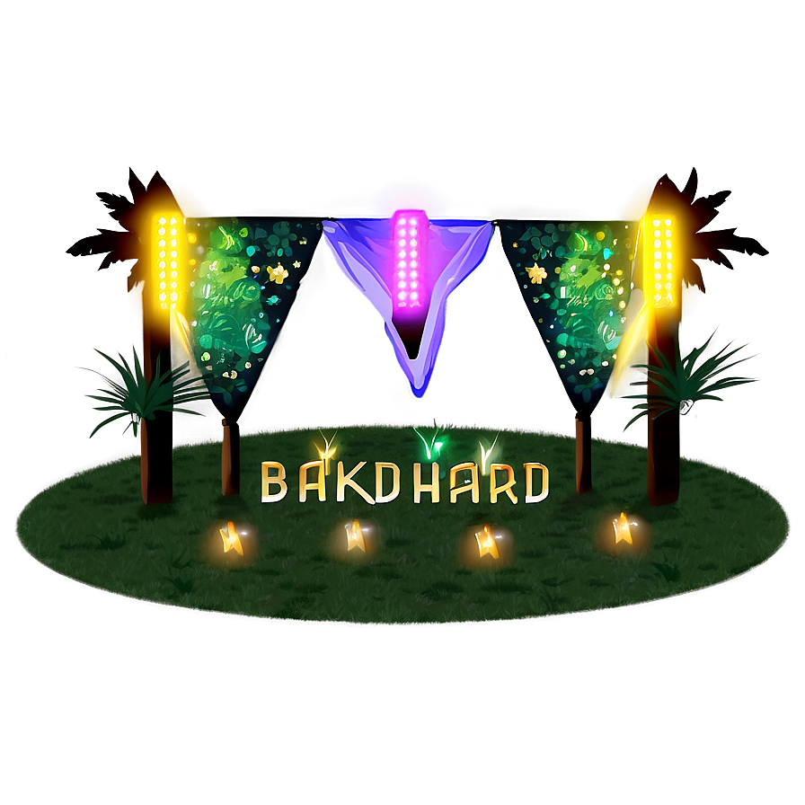 Backyard Party Lighting Png 62