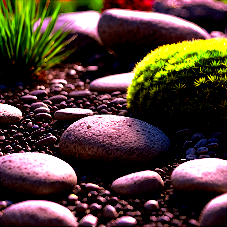 Backyard Rock Garden Png 4