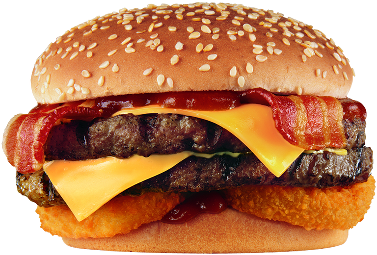 Bacon Cheeseburger Png - Double Western Bacon Cheeseburger Calories, Transparent Png PNG with transparent background