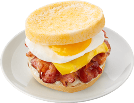 Bacon Egg Cheese Muffin Sandwich