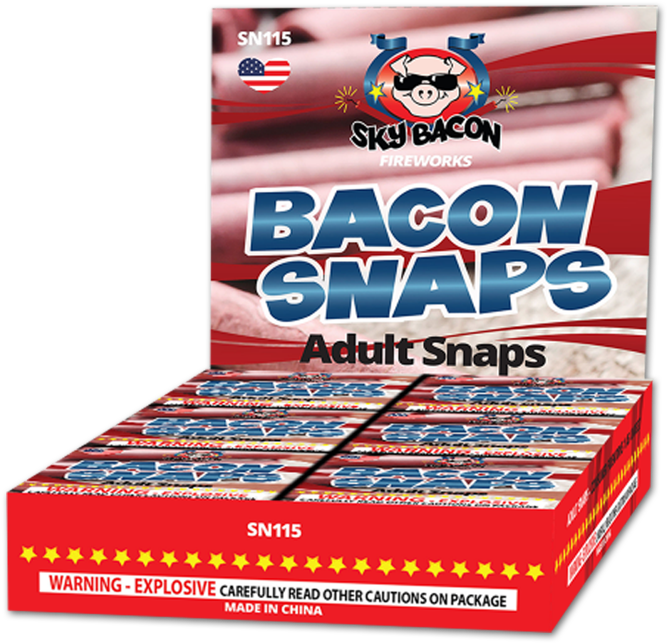 Bacon Snaps Fireworks Box