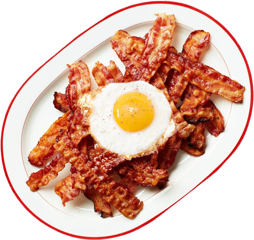 #bacon #eggs #breakfast #art #artsy #aesthetic - Fried Bacon Png, Transparent Png PNG with transparent background