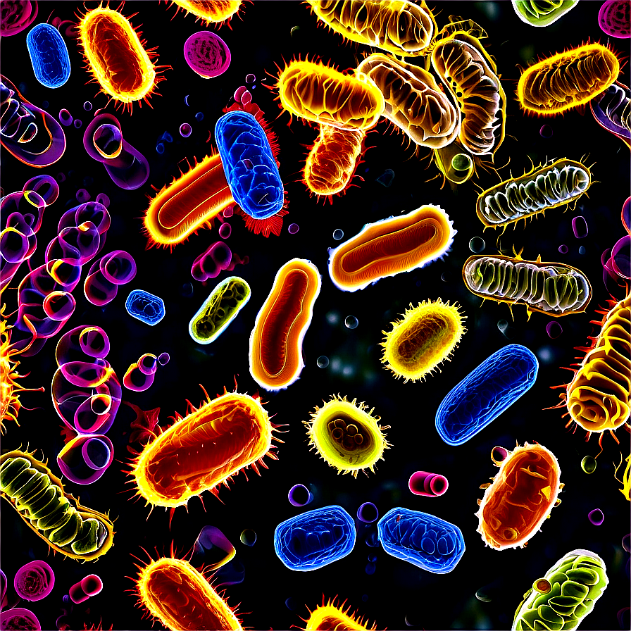 Bacteria Under Microscope PNG 05242024 PNG image with a transparent background, free high-resolution download