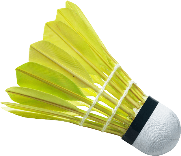 Badminton Birdie Yellow - Badminton Shuttlecock Png, Transparent Png PNG with transparent background