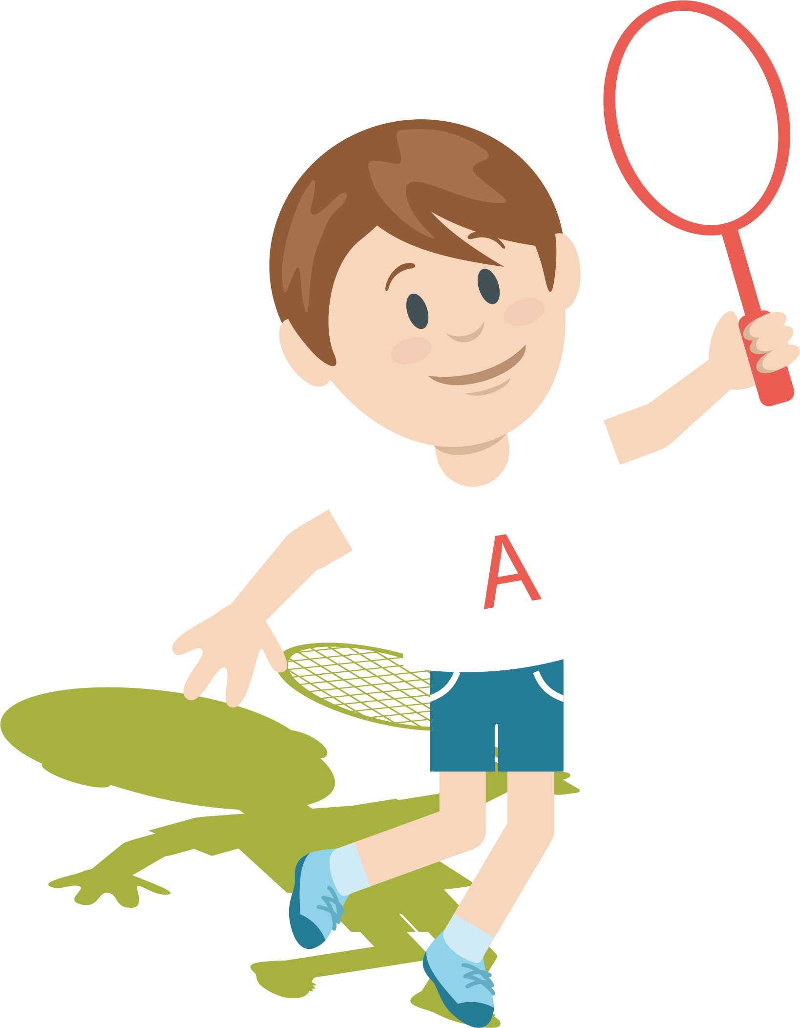 Badminton Clip Art - Boy Playing Badminton Clipart, HD Png Download PNG with transparent background