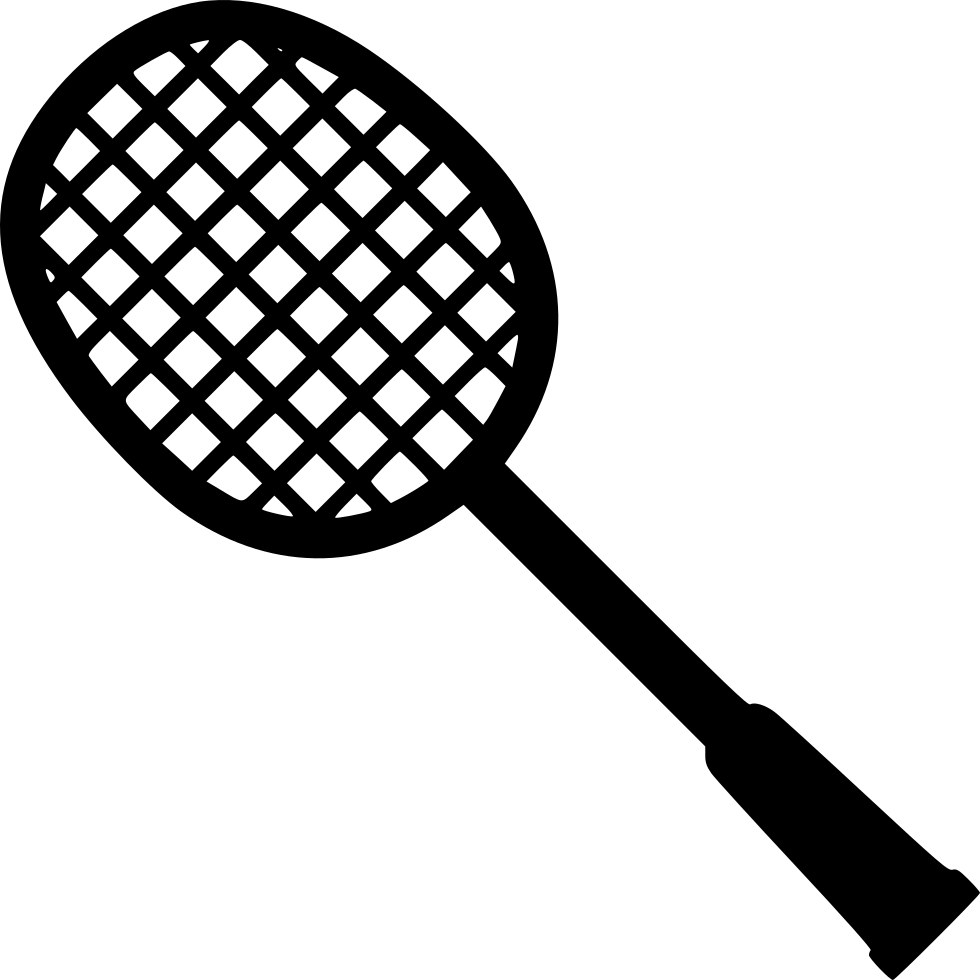 Badminton Racket Png - Black And White Badminton Racket, Transparent Png PNG with transparent background