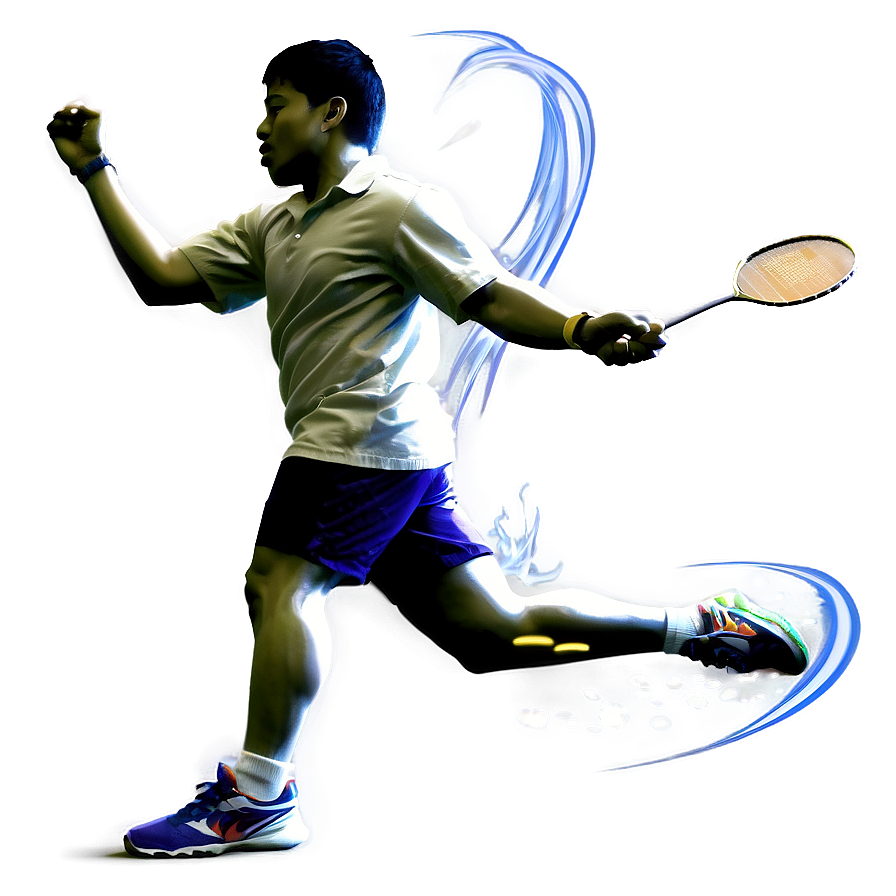 Badminton Smash Illustration PNG 06202024 PNG with transparent background