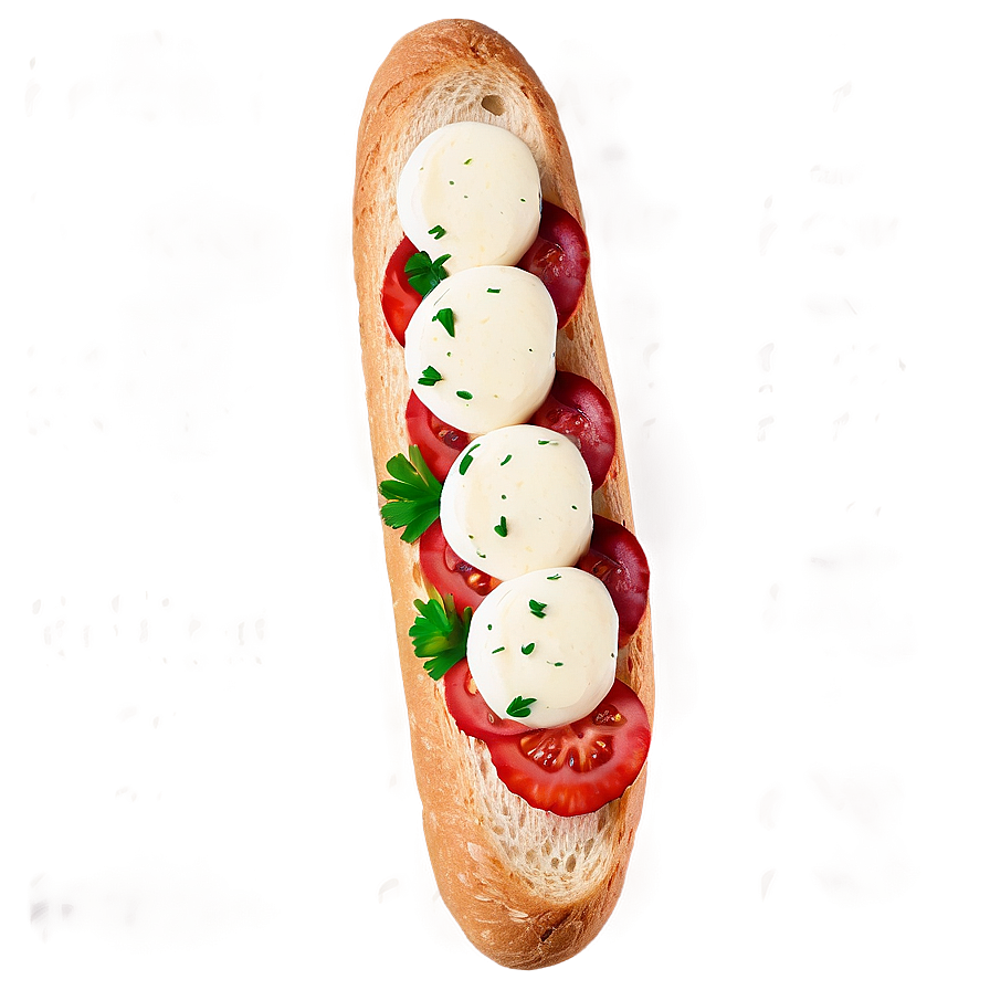 Baguette With Dip Png 05252024