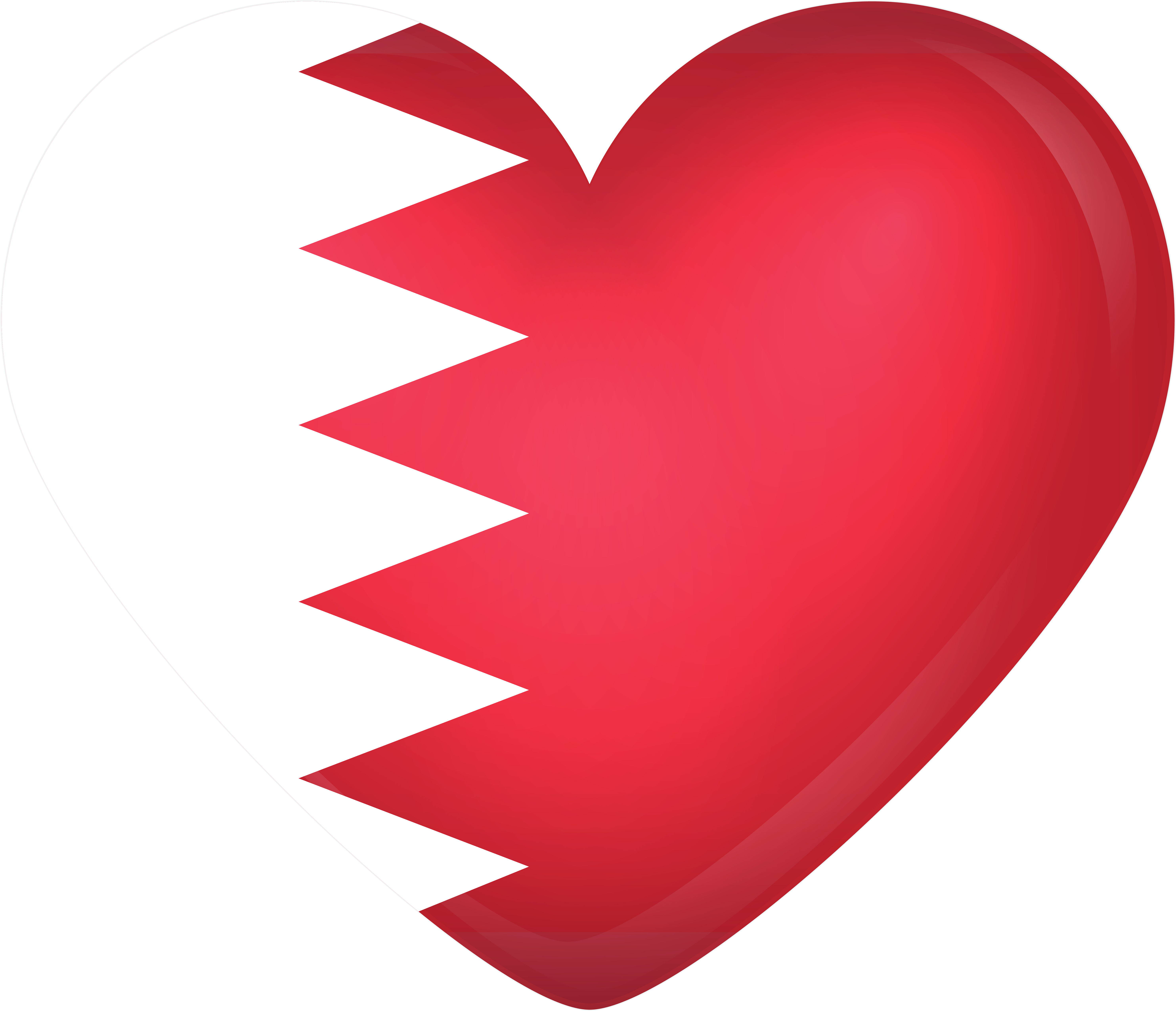 Bahrain Love Heart Flag Graphic