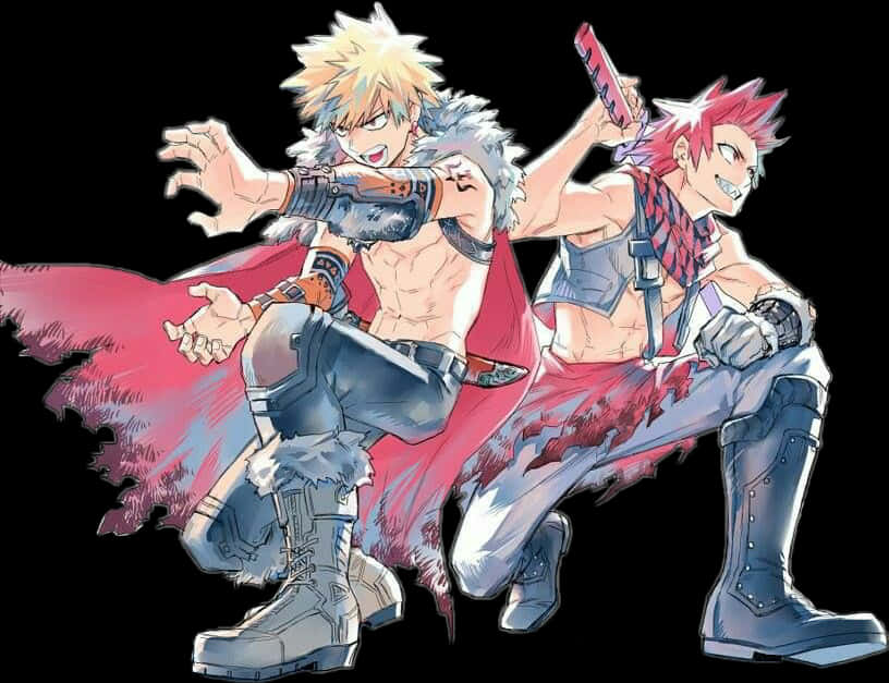 Bakugouand Kirishima Dynamic Pose