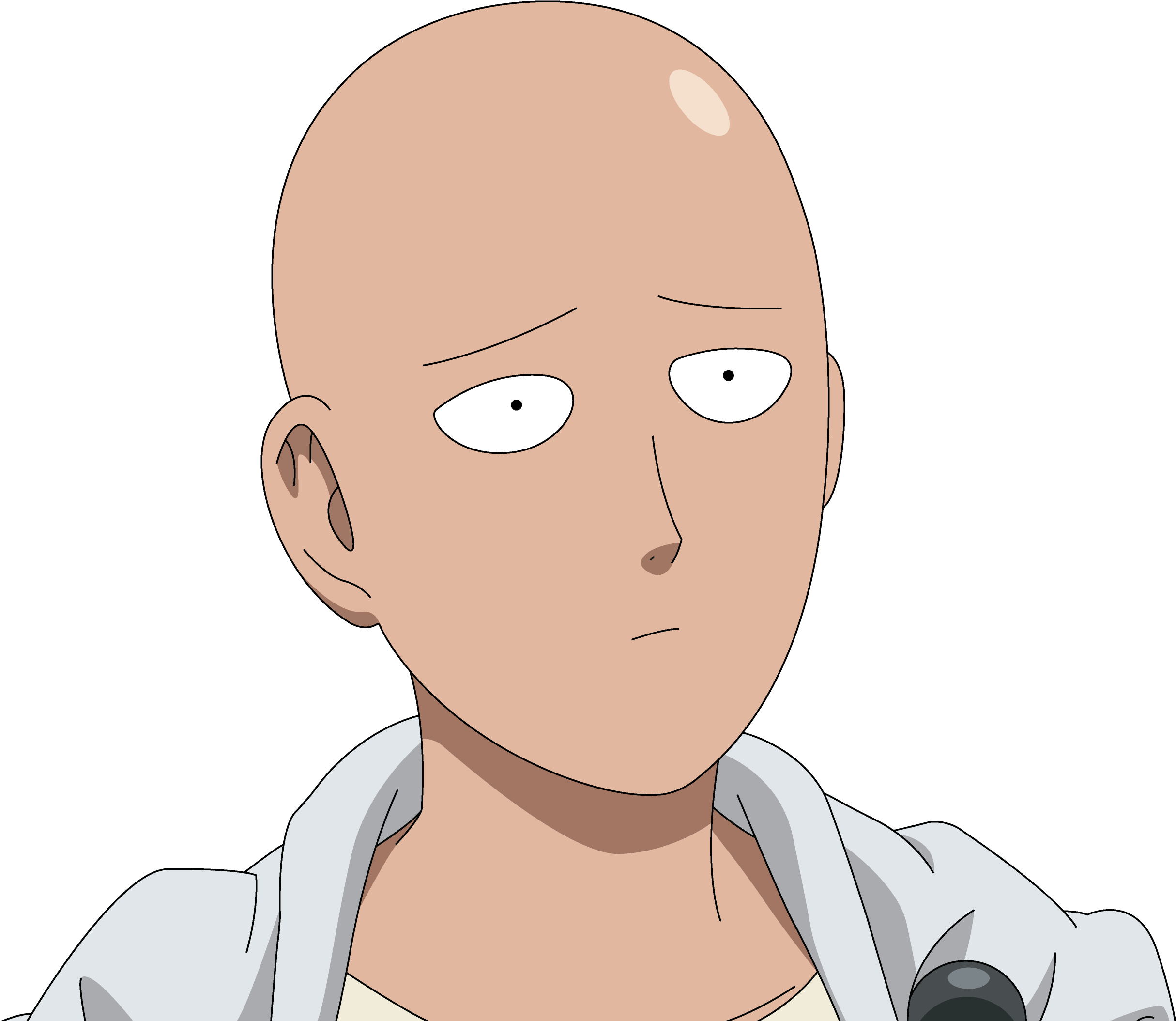 Bald Anime Hero Expression