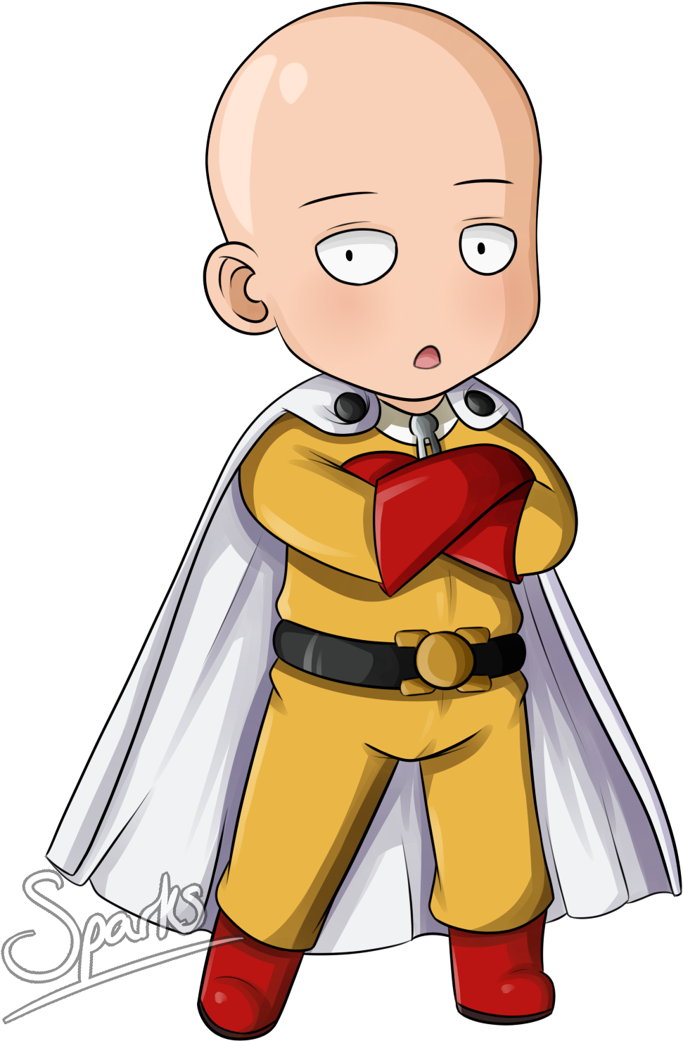 One Punch Man Chibi Anime Manga Transprent - One Punch Man Chibi Png, Transparent Png PNG with transparent background