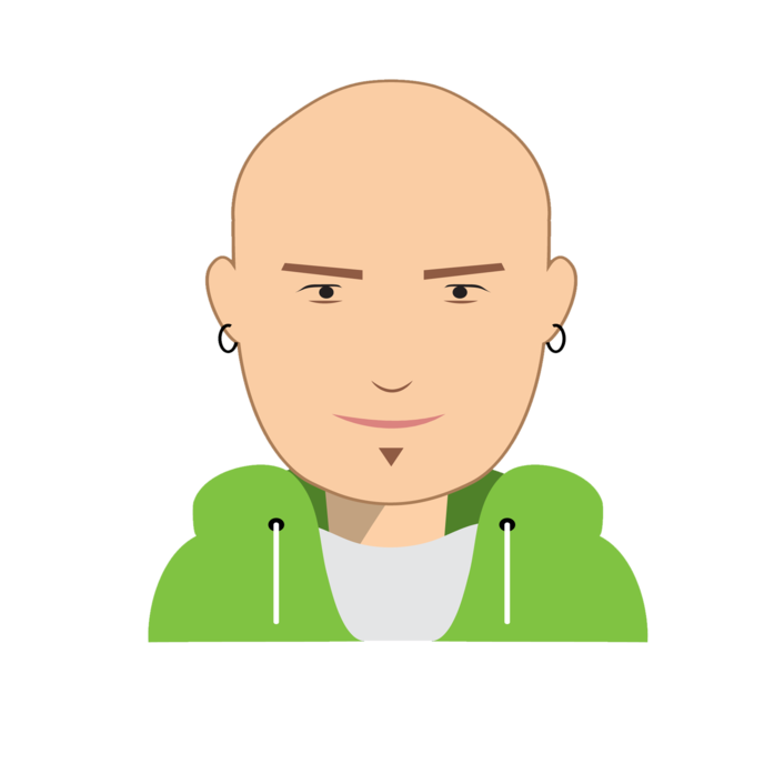 Bald Cartoon Man Emoji