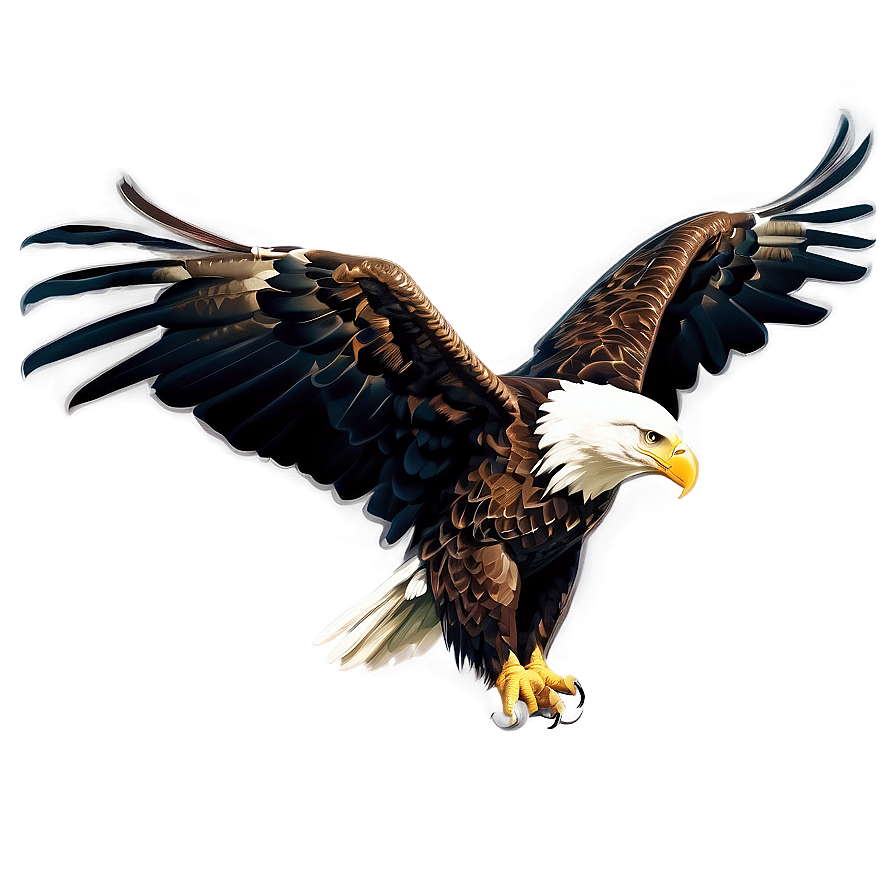 Bald Eagle American Symbol PNG dgn18 PNG with transparent background