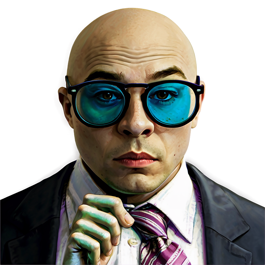 Bald Head With Glasses Png 42