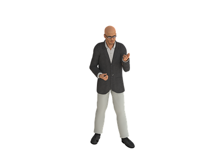 Bald_ Man_in_ Suit_ Gesturing