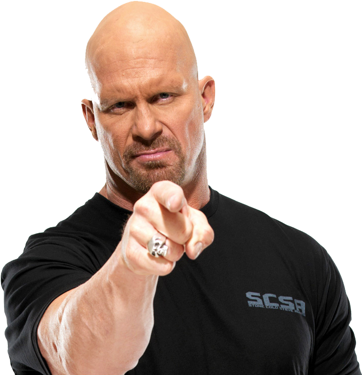 Stone Cold Png - Stone Cold Steve Austin Pointing, Transparent Png PNG with transparent background