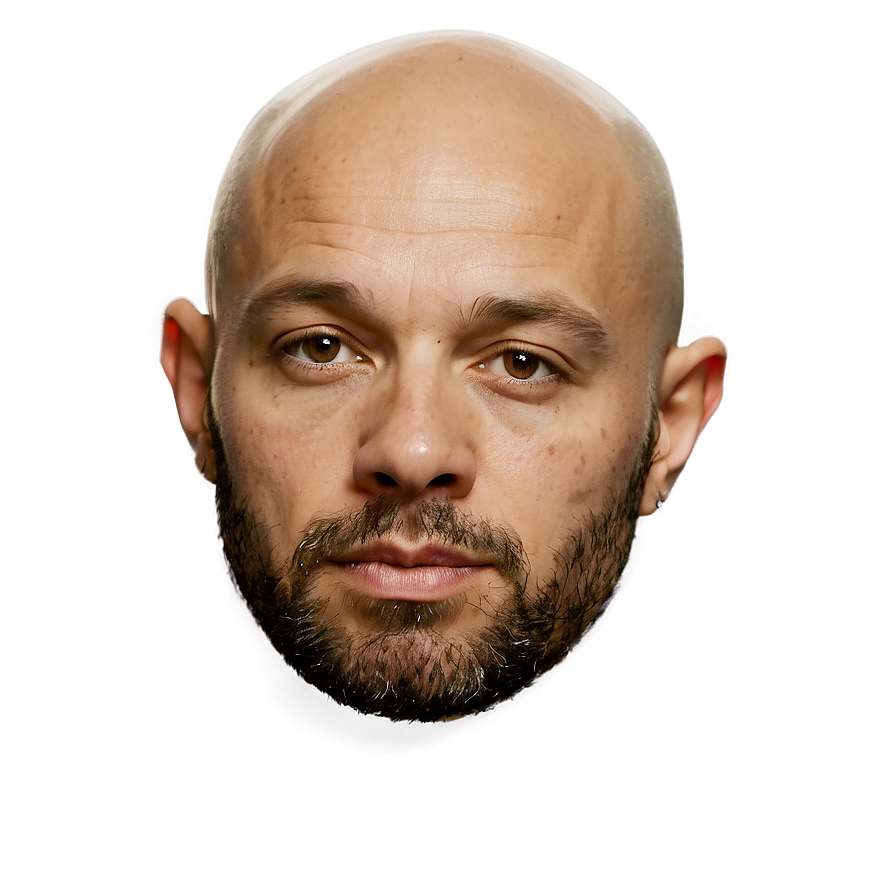 Bald Man Portrait Png Swk